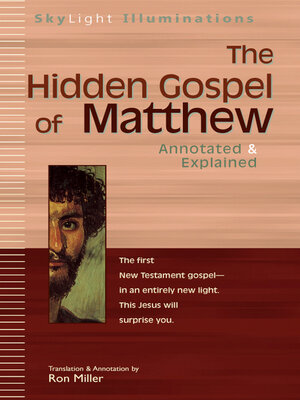 cover image of The Hidden Gospel of Matthew